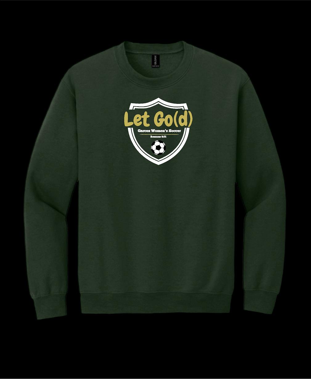 Garces Womens Soccer Crew Neck Sweater Forest Green 4