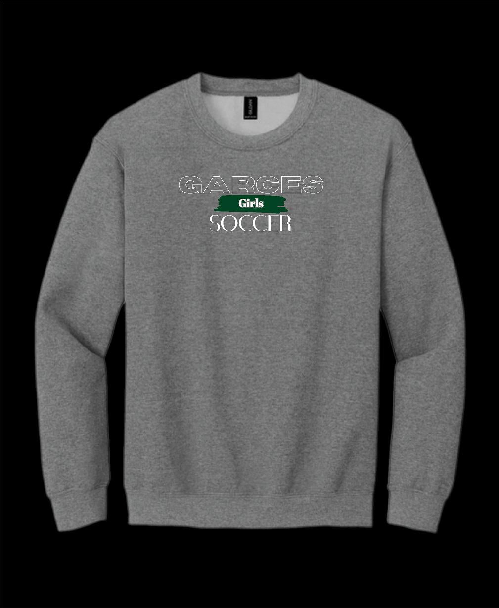 Garces Womens Soccer Crew Neck Sweater Graphite Heather 3