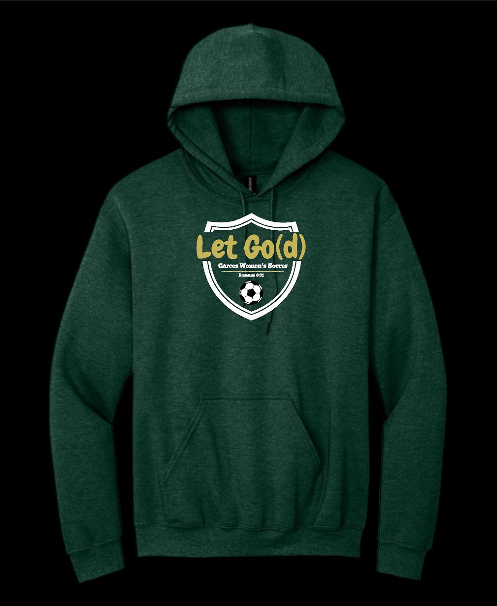 Garces Womens Cotton Hoodie Green Heather 4