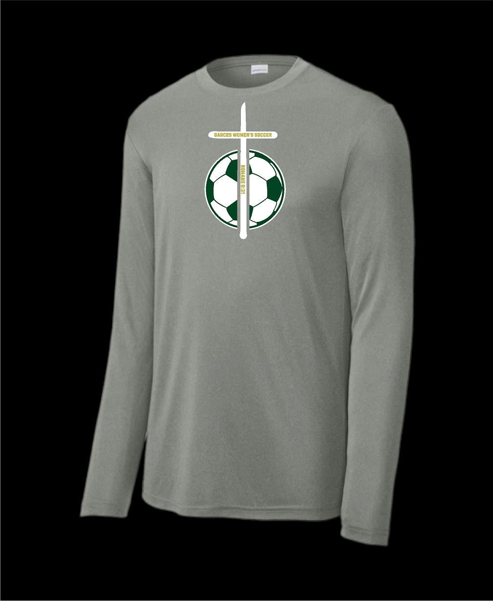 Garces Women’s Long Sleeve Grey Heather 1