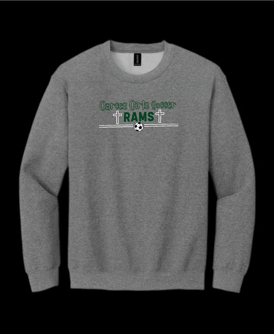 Garces Womens Soccer Crew Neck Sweater Graphite Heather 2