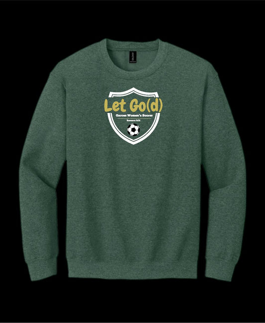 Garces Womens Soccer Crew Neck Sweater Green Heather 4