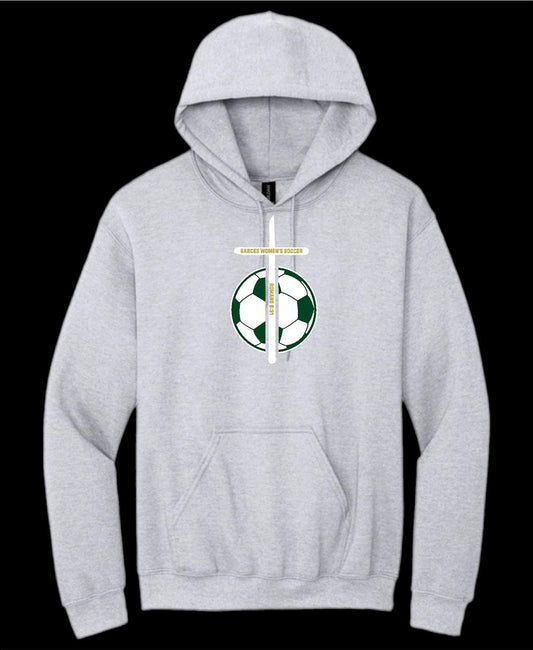 Garces Womens Cotton Hoodie Ash 1