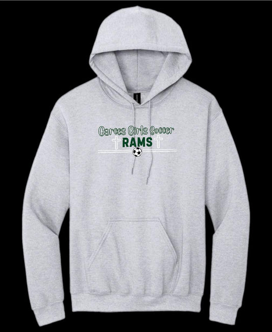 Garces Womens Cotton Hoodie Ash 2