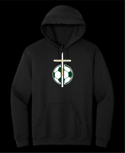 Garces Womens Cotton Hoodie Black 1