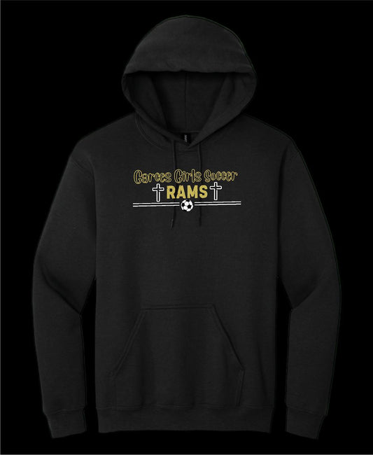 Garces Womens Cotton Hoodie Black 2