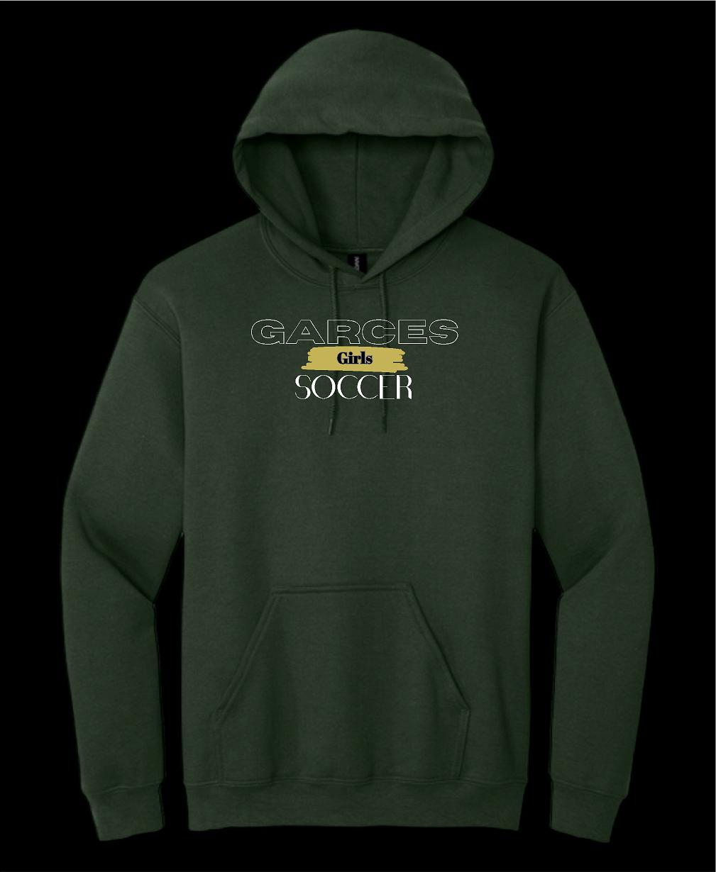 Garces Womens Cotton Hoodie Forest Green 3