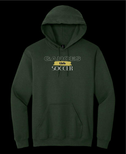Garces Womens Cotton Hoodie Forest Green 3