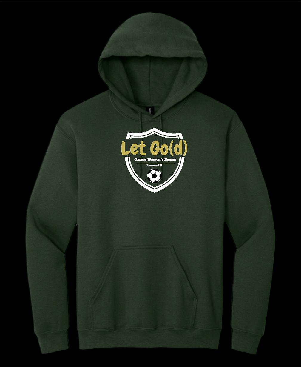 Garces Womens Cotton Hoodie Forest Green 4