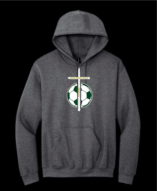 Garces Womens Cotton Hoodie Graphite Heather 1