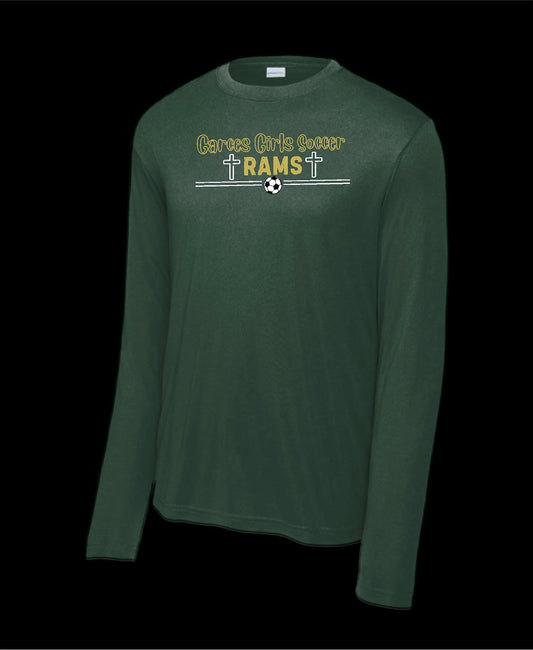 Garces Women’s Long Sleeve Poly Forest Green 2
