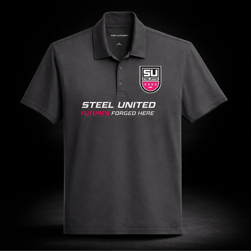 Steel United Graphite Polo